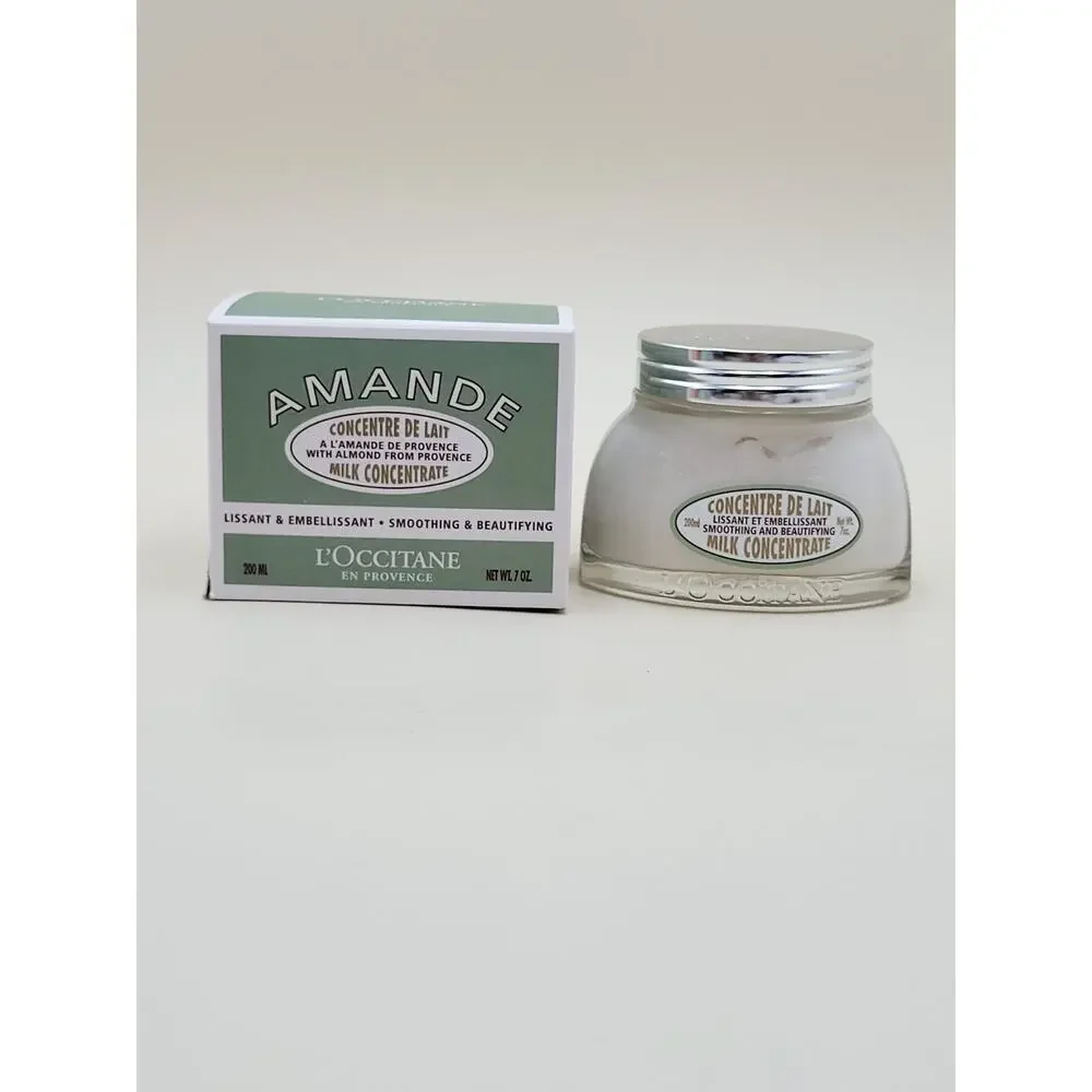L'Occitane Amande Almond Milk Concentrate Body Cream 7oz / 200ml Sealed